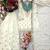 white color cording embroidery sequin work with handwork silk blend kurti palazzo set