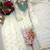white color cording embroidery sequin work with handwork silk blend kurti palazzo set