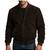 Men's black suede genuine leather premium quality bomber jacket