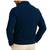 Men's navy blue suede leather signature look genuine bomber jacket