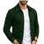 Men's black suede lambskin leather classic design bomber jacket
