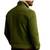 Men's olive green suede leather premium finish button style jacket