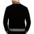 Men's black suede leather bomber jacket vintage style