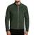 Men's olive green leather biker jacket handcrafted