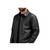 Men's black genuine leather casual style daily wear jacket