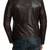 Men's black leather iconic look genuine smart casual jacket