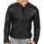 Men's black leather genuine classic design biker jacket