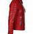Men's red leather biker jacket real genuine casual style