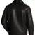 Men's black leather handcrafted genuine biker jacket