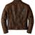 Men's brown vintage leather street style genuine biker jacket
