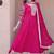 Pink zari & sequins embroidered anarkali set