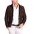 Men's brown suede leather genuine designer style jacket