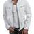 Men's white genuine leather everyday wear casual jacket