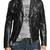 Men's moto leather riding handcrafted genuine black jacket