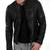 Men's moto leather riding tailored look black genuine biker jacket