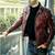 Men's burgundy leather minimal design genuine vintage biker jacket