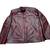 Men's burgundy leather minimal design genuine vintage biker jacket