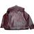 Men's burgundy leather minimal design genuine vintage biker jacket