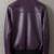 Men's purple leather iconic look genuine bomber jacket