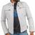 Men's white leather riding style signature look genuine jacket