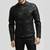 Men's black quilted leather outerwear classic design jacket