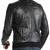 Men's moto leather outerwear premium finish black bomer jacket