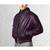 Men's purple leather outerwear modern fit 70's style jacket