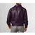 Men's purple leather outerwear modern fit 70's style jacket