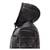 Men's black leather outerwear tailored look puffer jacket