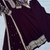 Wine zari & sequins embroidered anarkali set