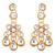White color necklace set with earrings & maang tikka | kundan & agate stone | antique gold plating