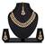White color necklace set with earrings & maang tikka | kundan & agate stone | antique gold plating