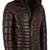 Men's brown leather real lambskin handcrafted puffer jacket