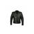 Men's black leather silver zip premium quality biker jacket