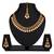 Lct white color necklace set with earrings & maang tikka | kundan & agate stone | gold plating