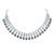 Grey color necklace set with earrings & maang tikka | kundan & agate stone | silver plating