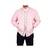 Men's pink genuine leather bomber jacket daily wear