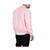 Men's pink genuine leather bomber jacket daily wear