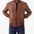 Men's cafe racer tan leather jacket classic design