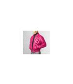 Men's pink leather lambskin bomber everyday wear jacket