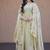 Pista green embroidered fendi silk gwon with dupatta