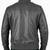 Men's grey leather genuine lambskin casual style bomber jacket