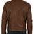 Men's cafe racer brown leather biker jacket urban fashion
