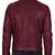 Men's burgundy leather genuine premium finish cafe racer jacket