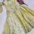 Pista green embroidered fendi silk gwon with dupatta