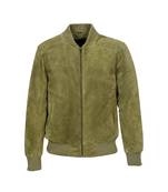 Men's genuine suede leather everyday wear bomer jacket