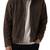 Men's brown suede leather tailored look cafe racer biker jacket