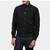 Men's black suede leather bomber biker jacket street style