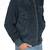 Men's navy blue leather premium quality bomber jacket
