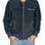 Men's navy blue leather premium quality bomber jacket